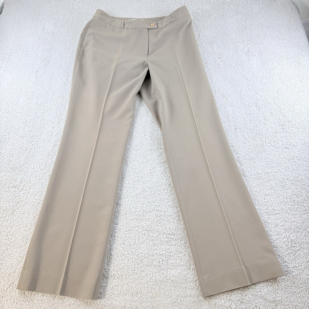 Mieka Straight Leg Dress Pants Taupe Womens EU 42 US 10 12 Made in France